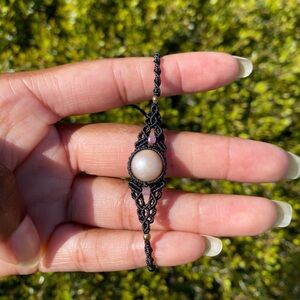 Pearl Macrame Bracelet
